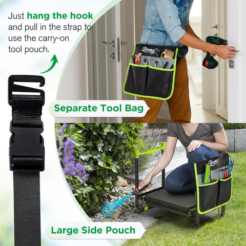 LOENIY ergonomic handles aid flipping and lifting during use.