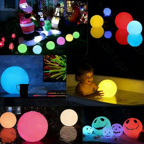 LOFTEK ambient ball light creates soft atmospheres at night.