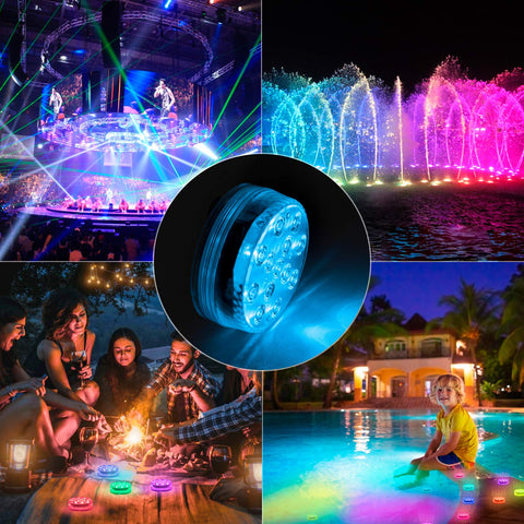 LOFTEK color-changing pool light displaying multiple modes