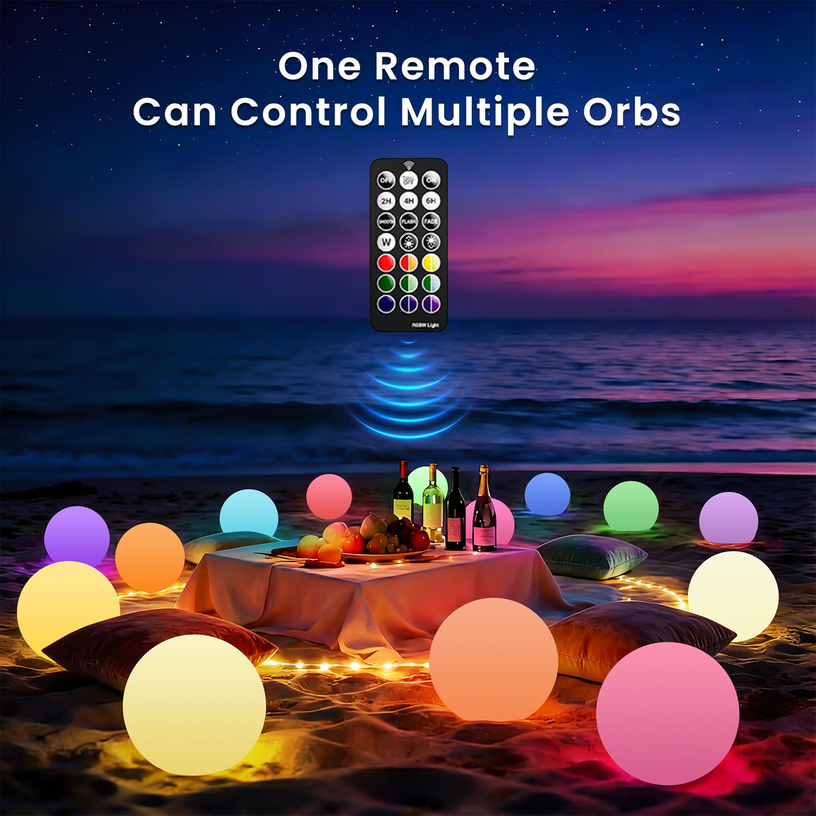 LOFTEK durable polyethylene shell maintains brightness in outdoor use.
