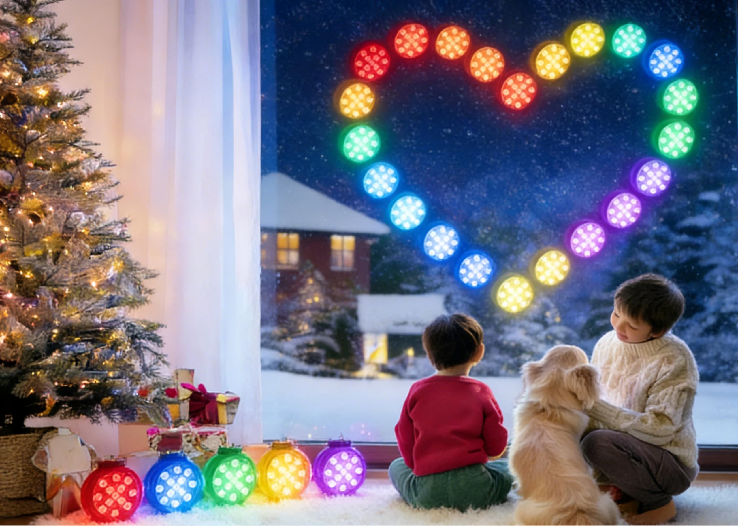 LOFTEK four-pack underwater lights for comprehensive decor lighting