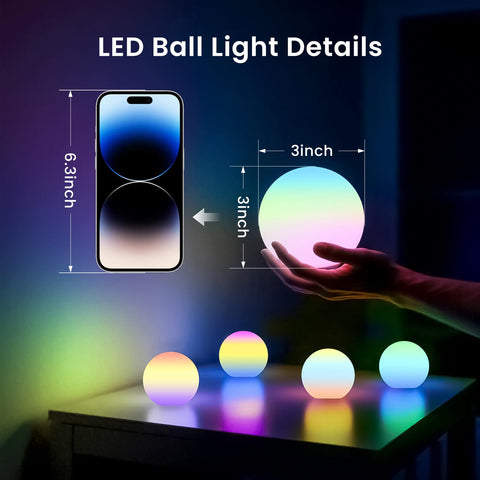 LOFTEK timer-enabled spheres support event spaces and stages with flexible lighting.