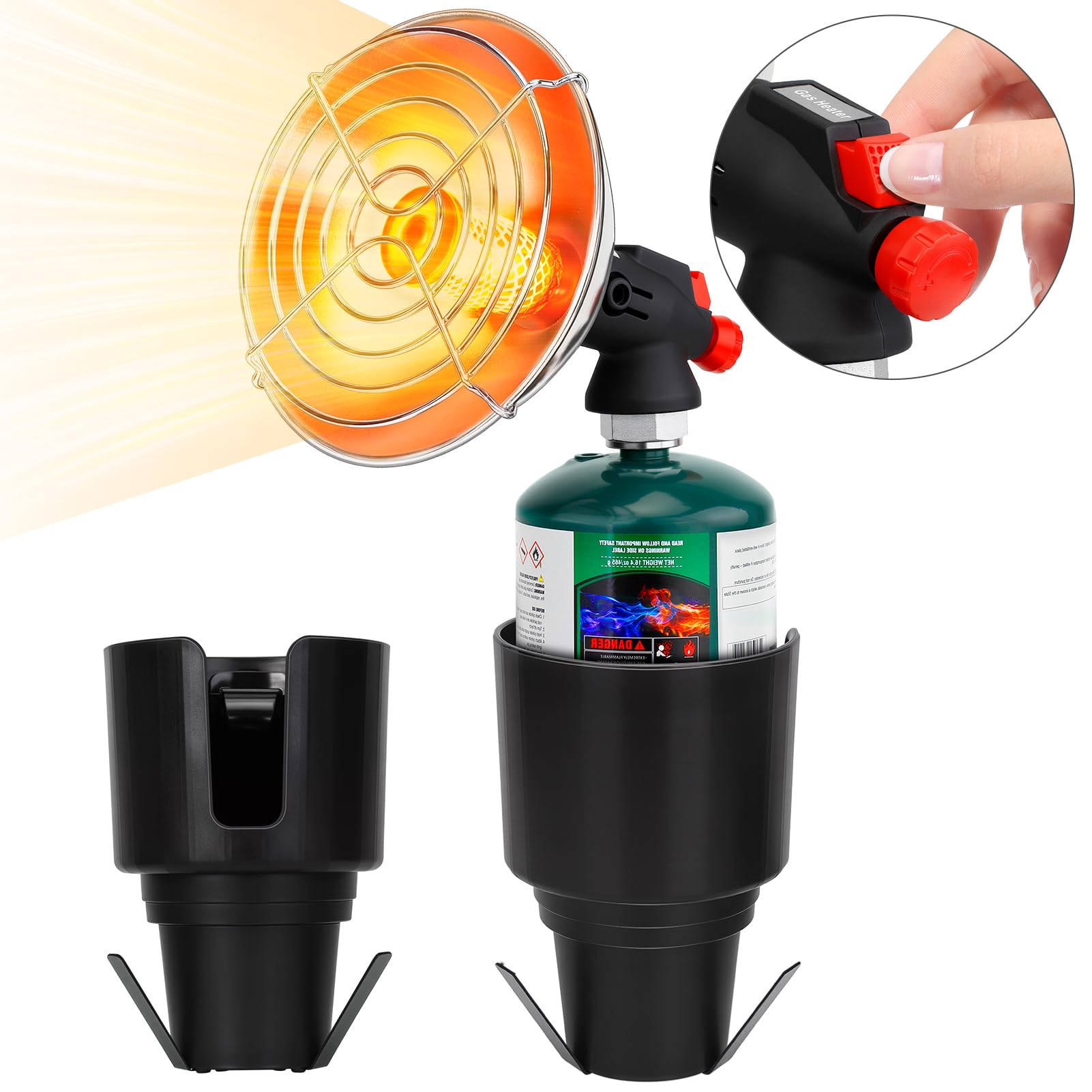 LOFUKI temperature control knob lets you choose gentle warmth or higher heat.