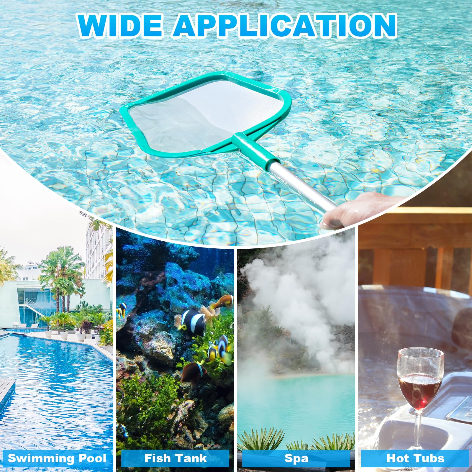 Loiyadn hot tub skimmer ideal for spa cleanup.