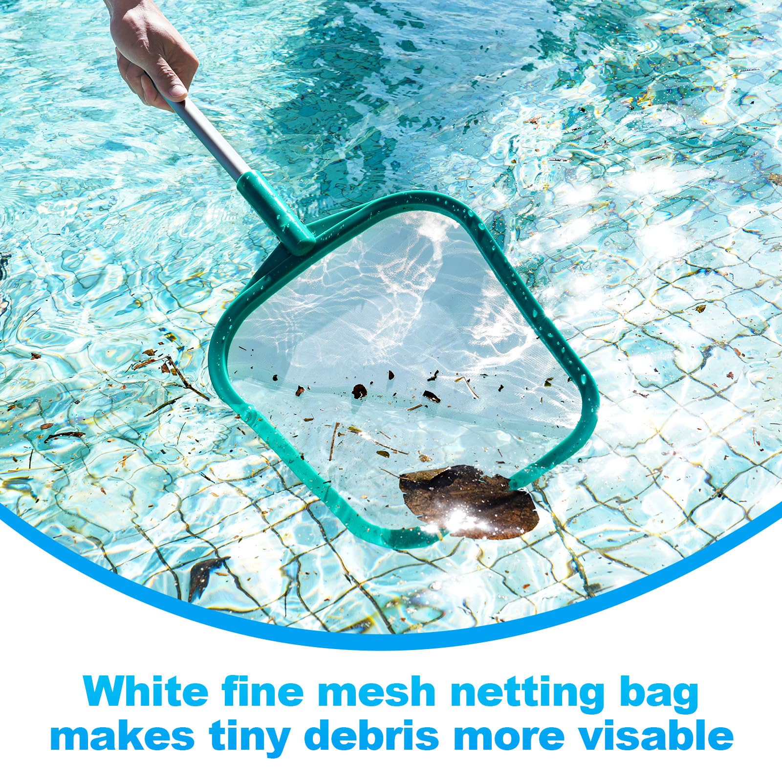 Loiyadn pond and fountain skimmer supports versatile cleaning.