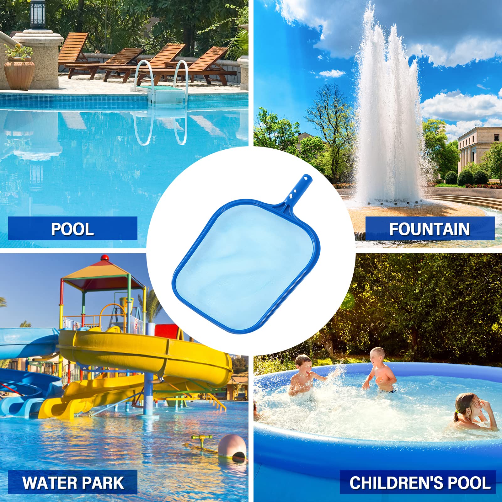 Loiyadn pool skimmer in use across pools, spas, and fountains.