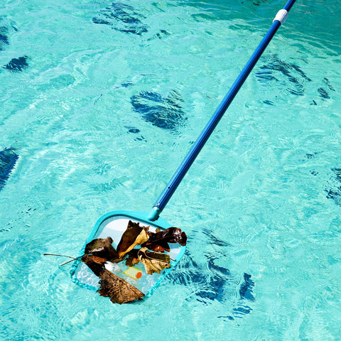 Loiyadn ultra-fine mesh pool skimmer removing fine debris for sparkling water