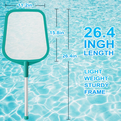 Loiyadn pool skimmer ultra-fine mesh traps tiny particles.