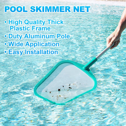 Loiyadn pool skimmer lightweight and easy to store.