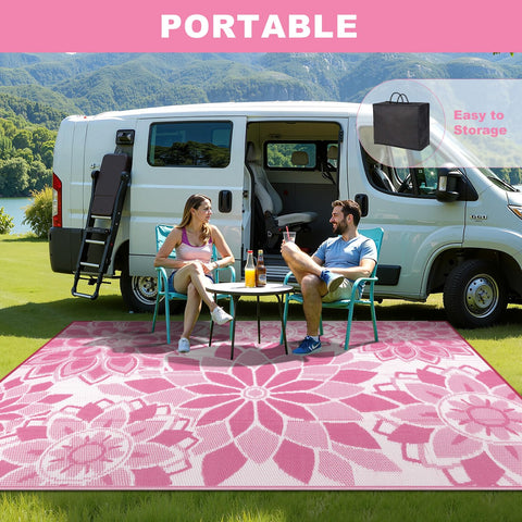 LOKHOM easy-clean rug, wipe with damp cloth after outdoor use