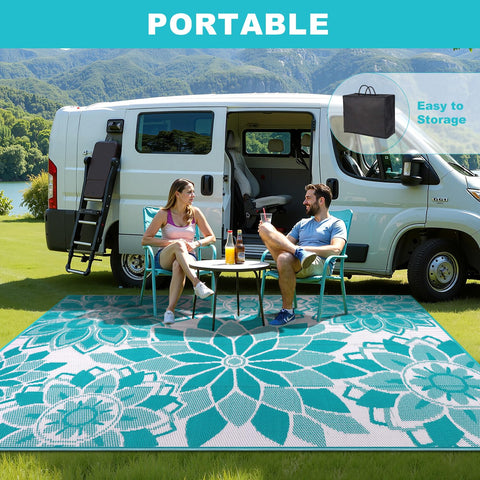 LOKHOM washable outdoor rug for easy maintenance