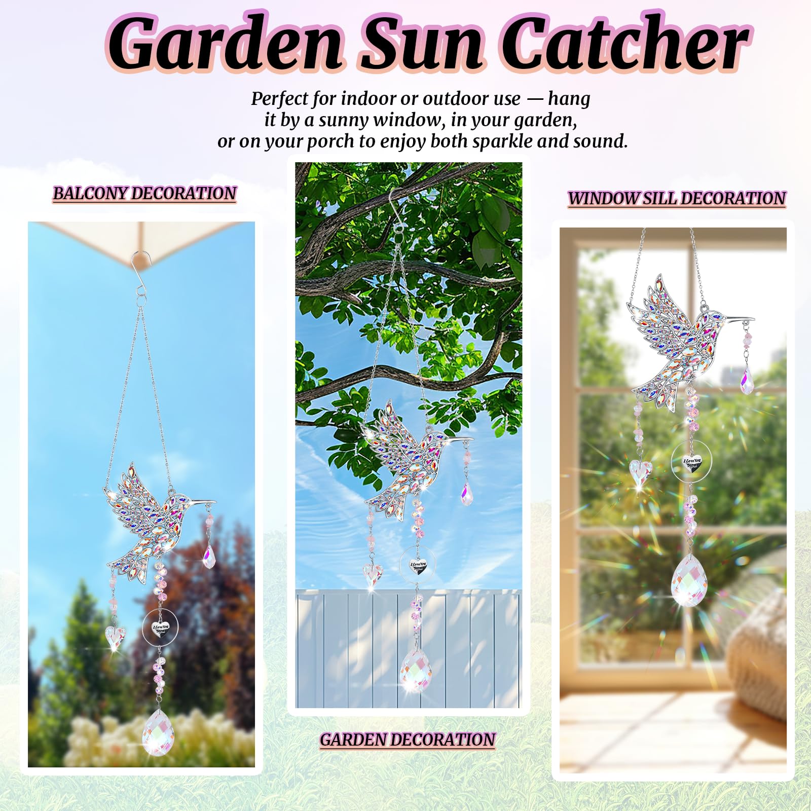 LOKOZ window hanging suncatcher brightens indoor spaces with color
