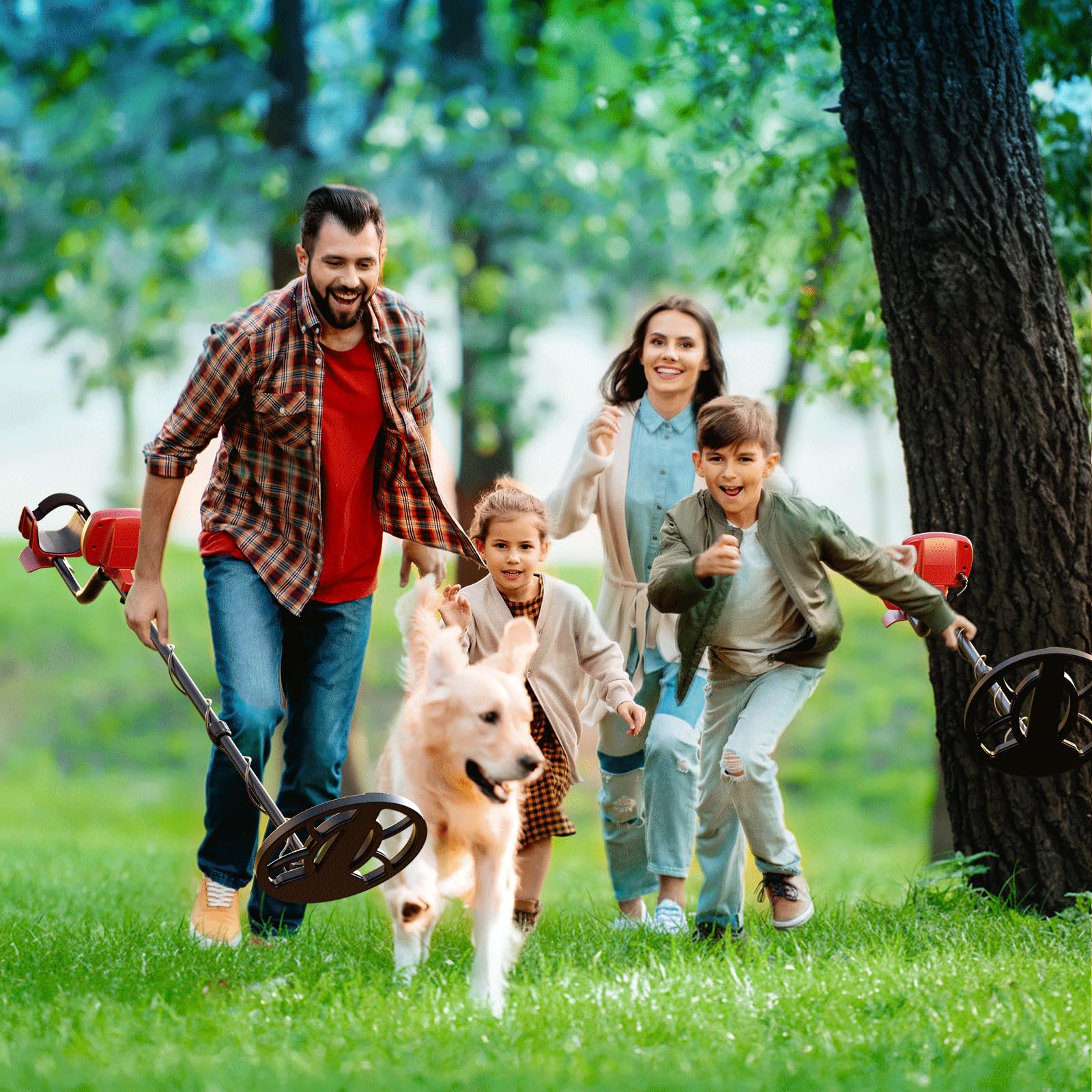 LOLARAN ergonomic design makes it comfortable for family treasure hunts.