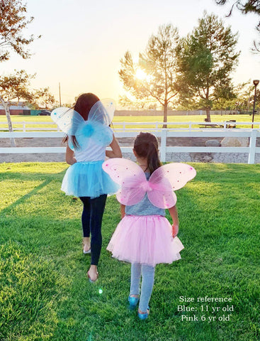 LOLASATURDAYS dark blue fairy wings for storybook adventures and playtime.