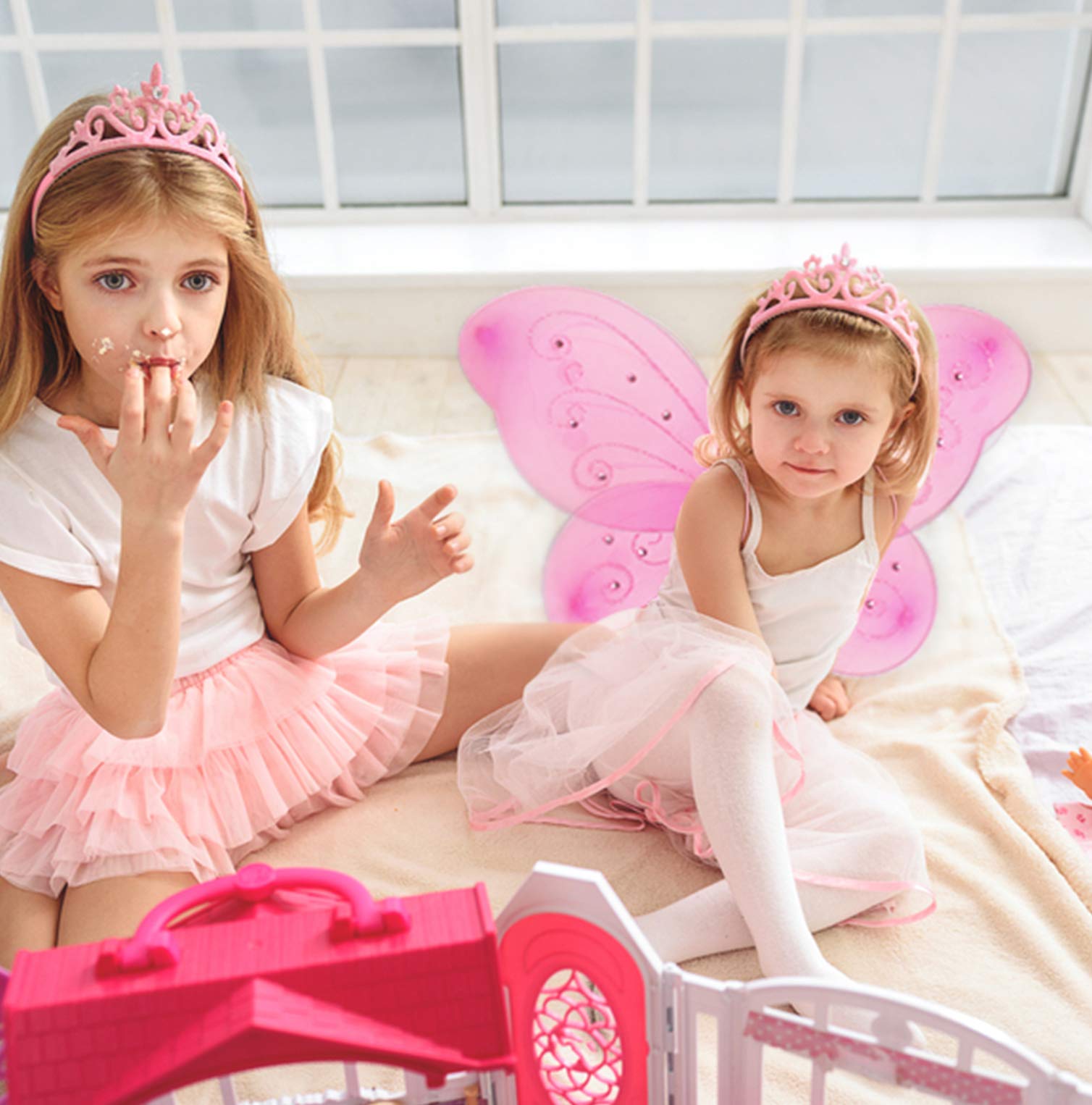 LOLASATURDAYS six-color wings set ready for group dress-up sessions.