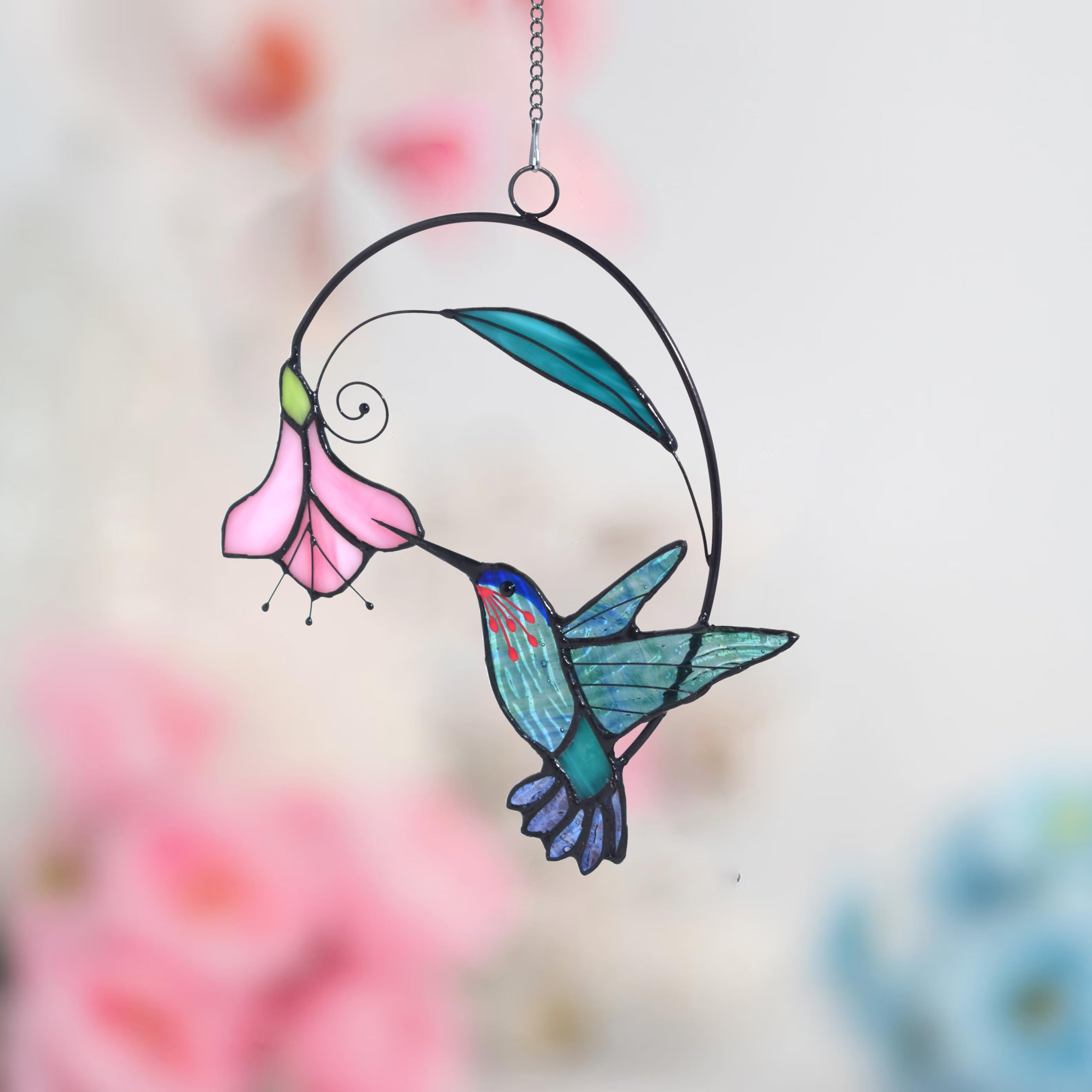 Lolitarcrafts gift-ready hummingbird suncatcher makes a thoughtful present for bird lovers