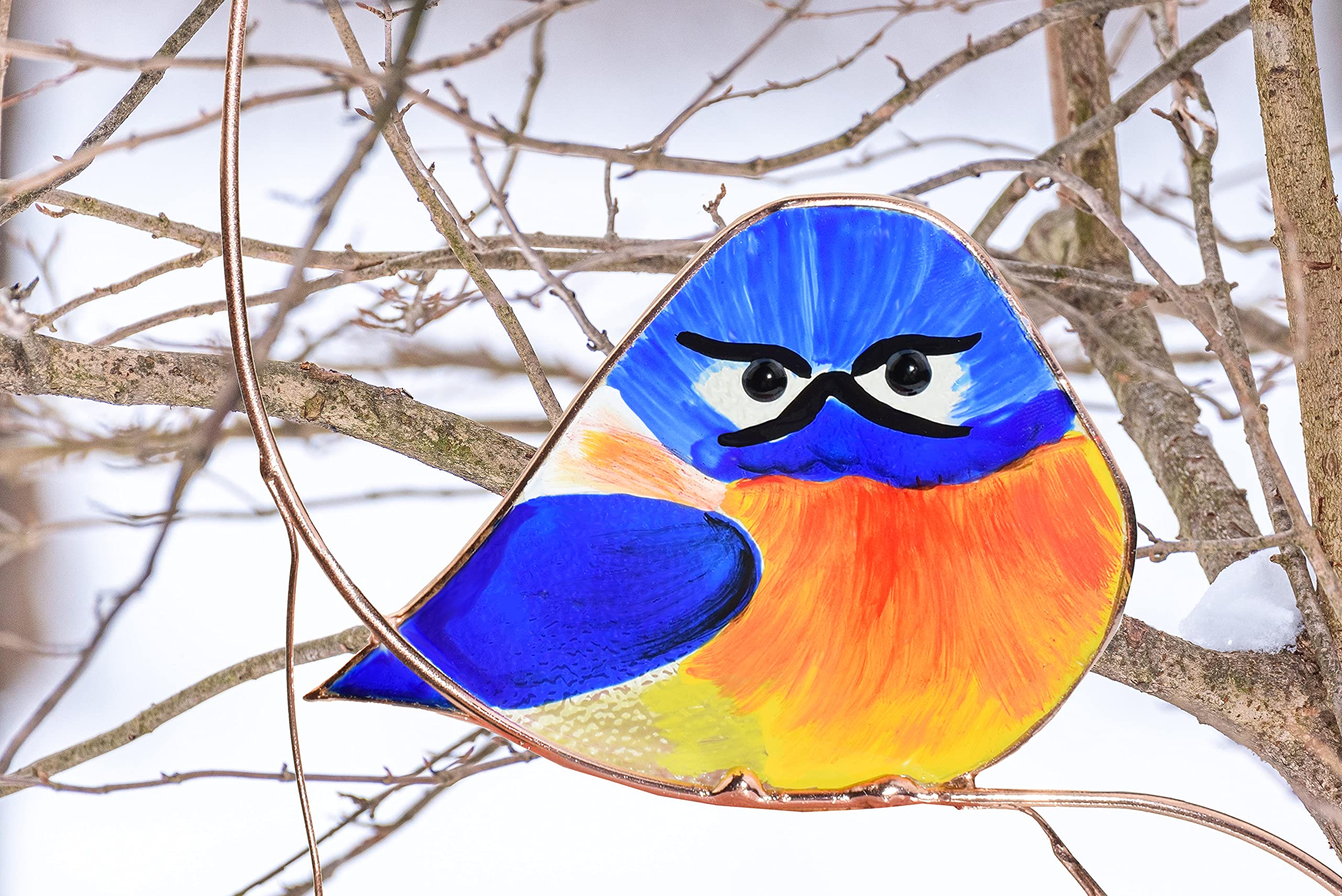 Lolitarcrafts handmade glass art piece brightens spaces with color