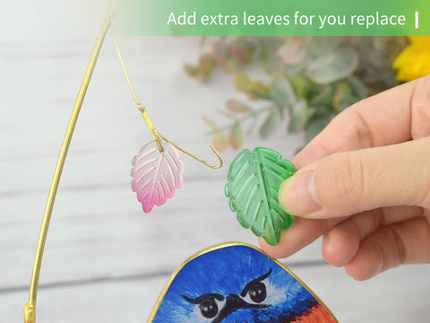 Lolitarcrafts owl with branches and beads enhances decorative display