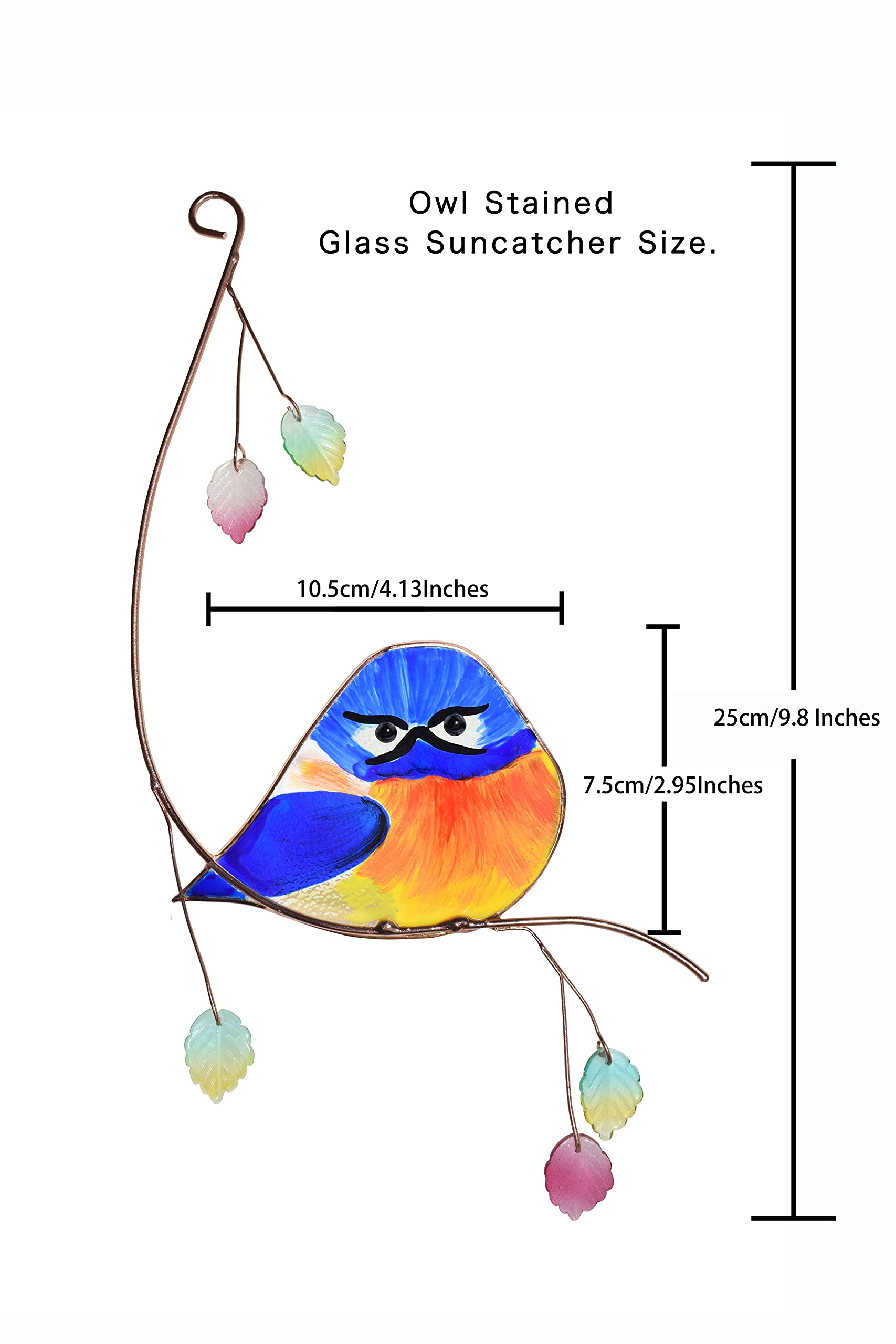 Lolitarcrafts window hanging suncatcher with suction cup for easy setup