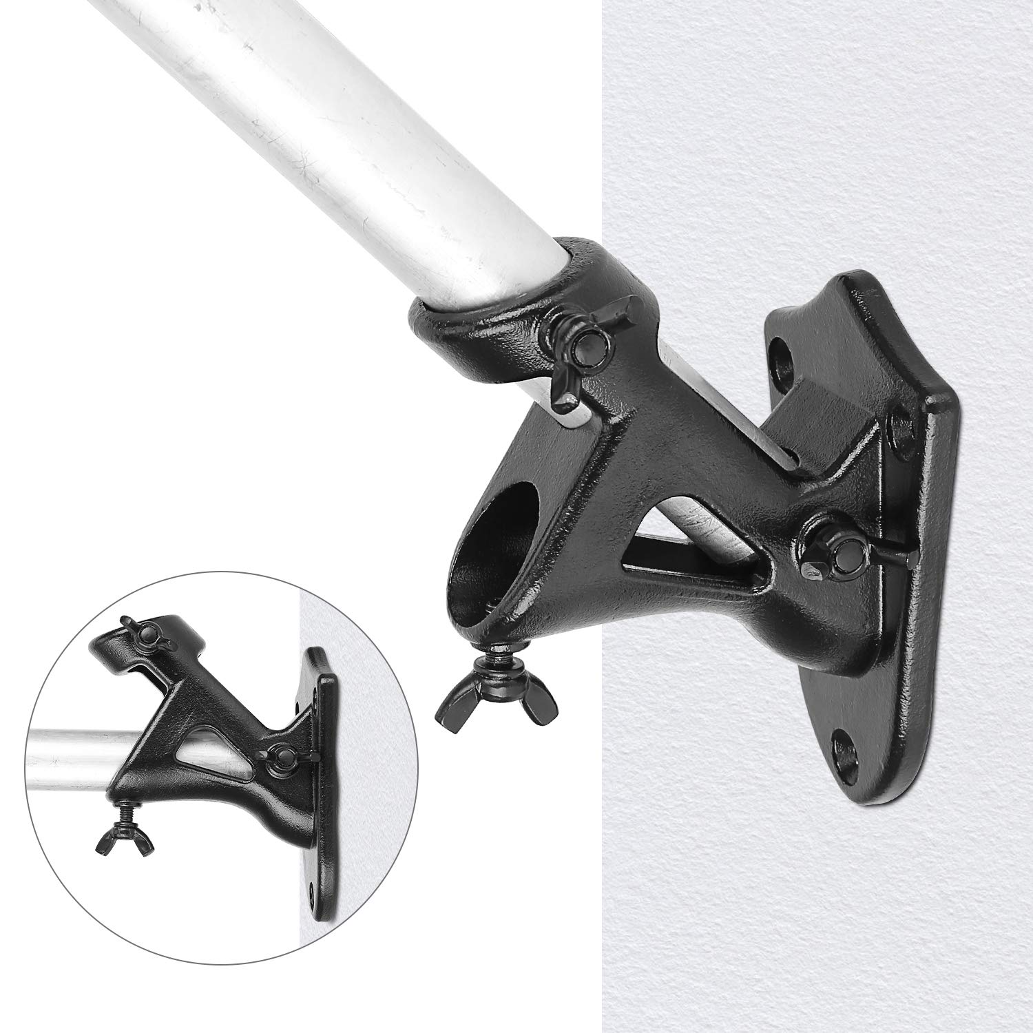 Wall-mounted LOMETY bracket installed on surface