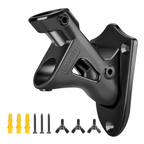 LOMETY wall-mounted flag pole holder for outdoor 1 inch poles