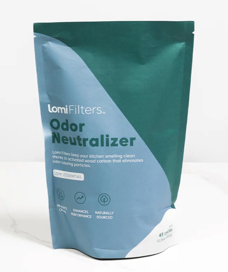 LOMI filters with activated charcoal for odor control and kitchen freshness.