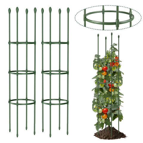 LOMNYIY tomato trellis 55in tall supports upright growth