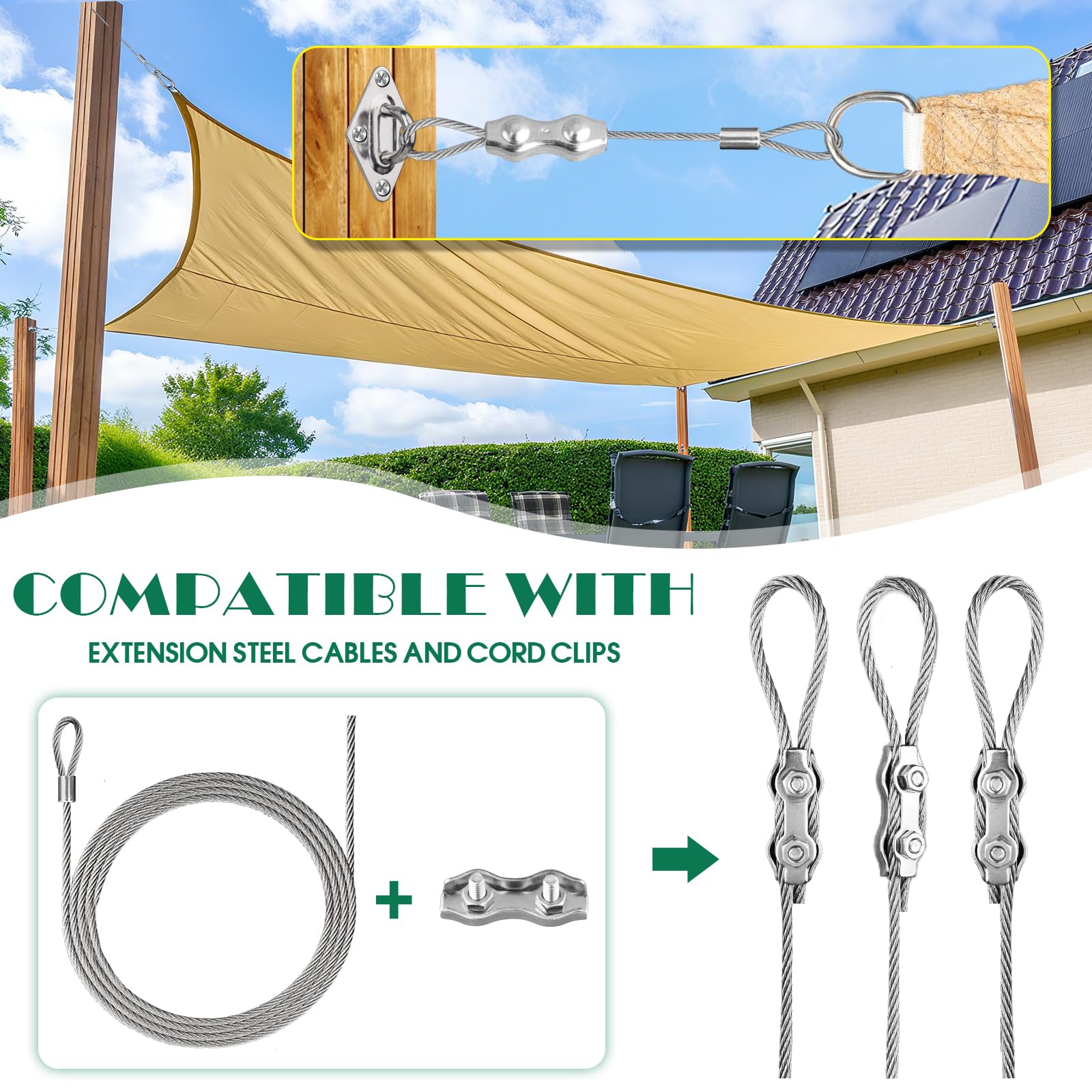 Lomoky screws pack ensures solid mounting in various surfaces.