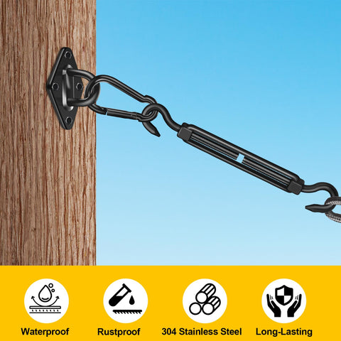 Lomoky pad eyes provide stable anchoring for various outdoor placements