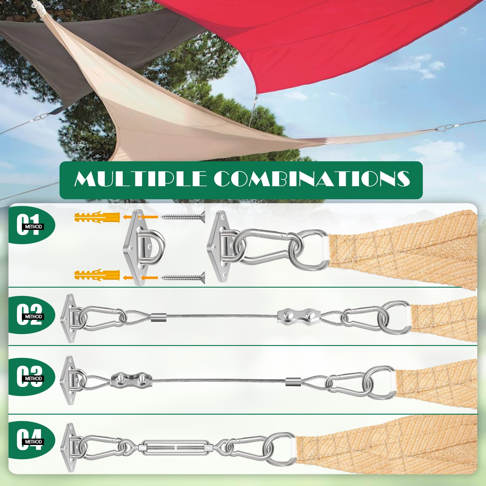 Lomoky snap hooks offer quick, reliable attachment options.