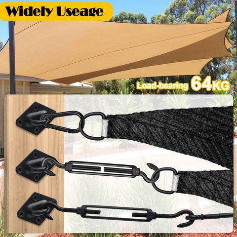 Lomoky 13.58 ft shade sail rope for versatile suspensions
