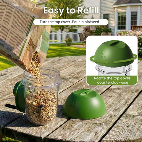 LO NA LOVE NATURE LONA durable perches resist squirrel damage during visits