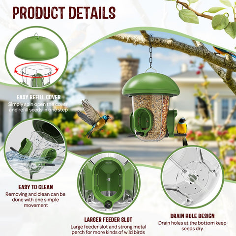 LO NA LOVE NATURE LONA weatherproof dome and rust-resistant construction for outdoor use.