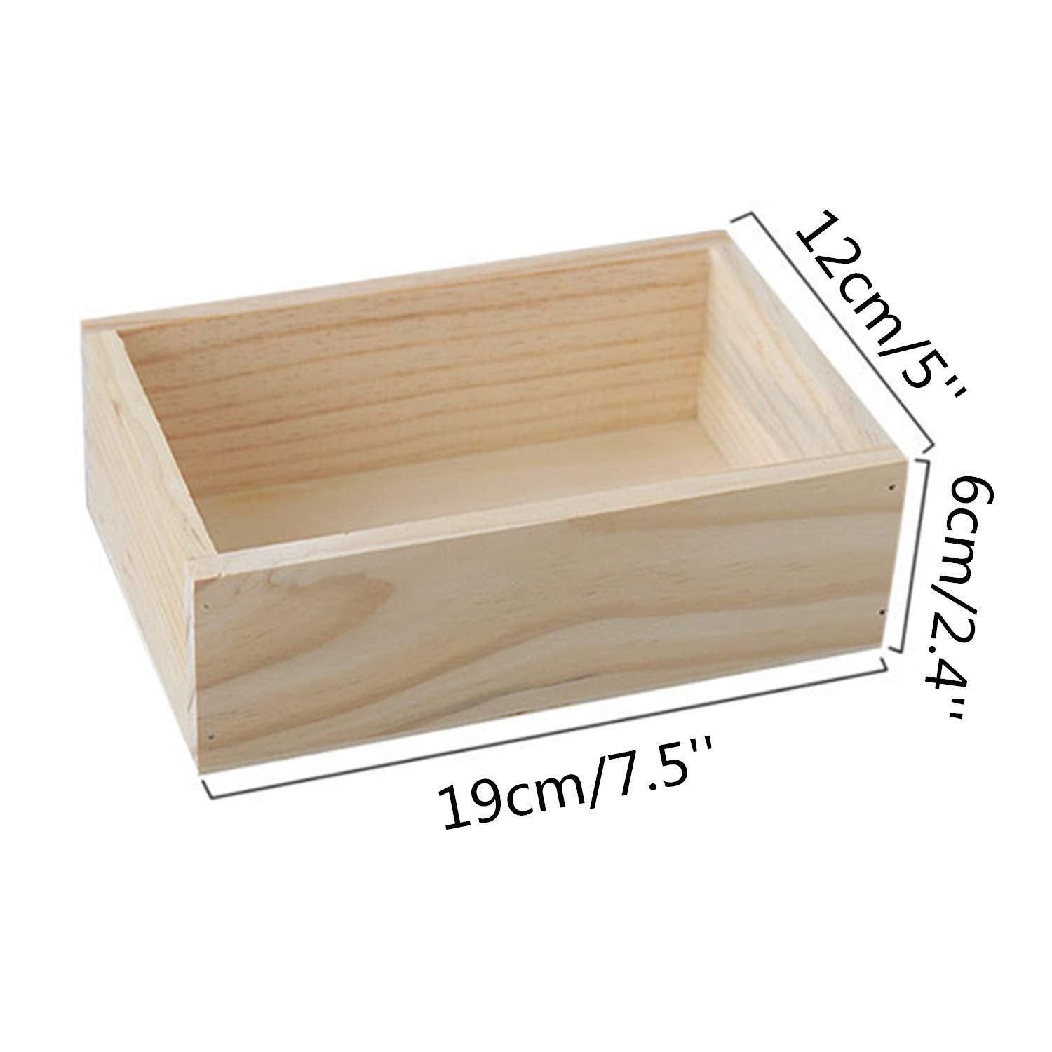 LONG TAO two-piece wooden planter set, ideal rectangle display