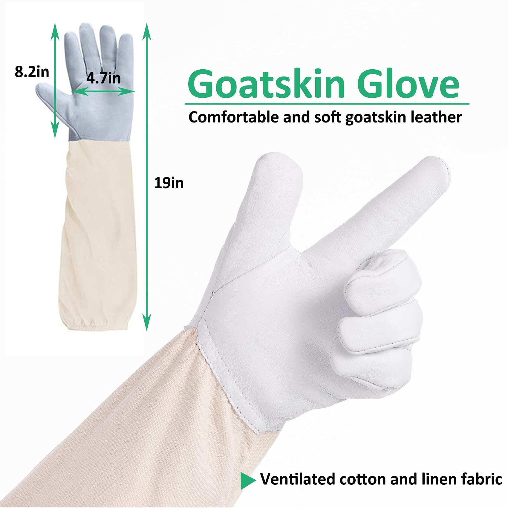 LONGADS Beekeeping Suit Detachable Veil provides clear visibility with secure fit.