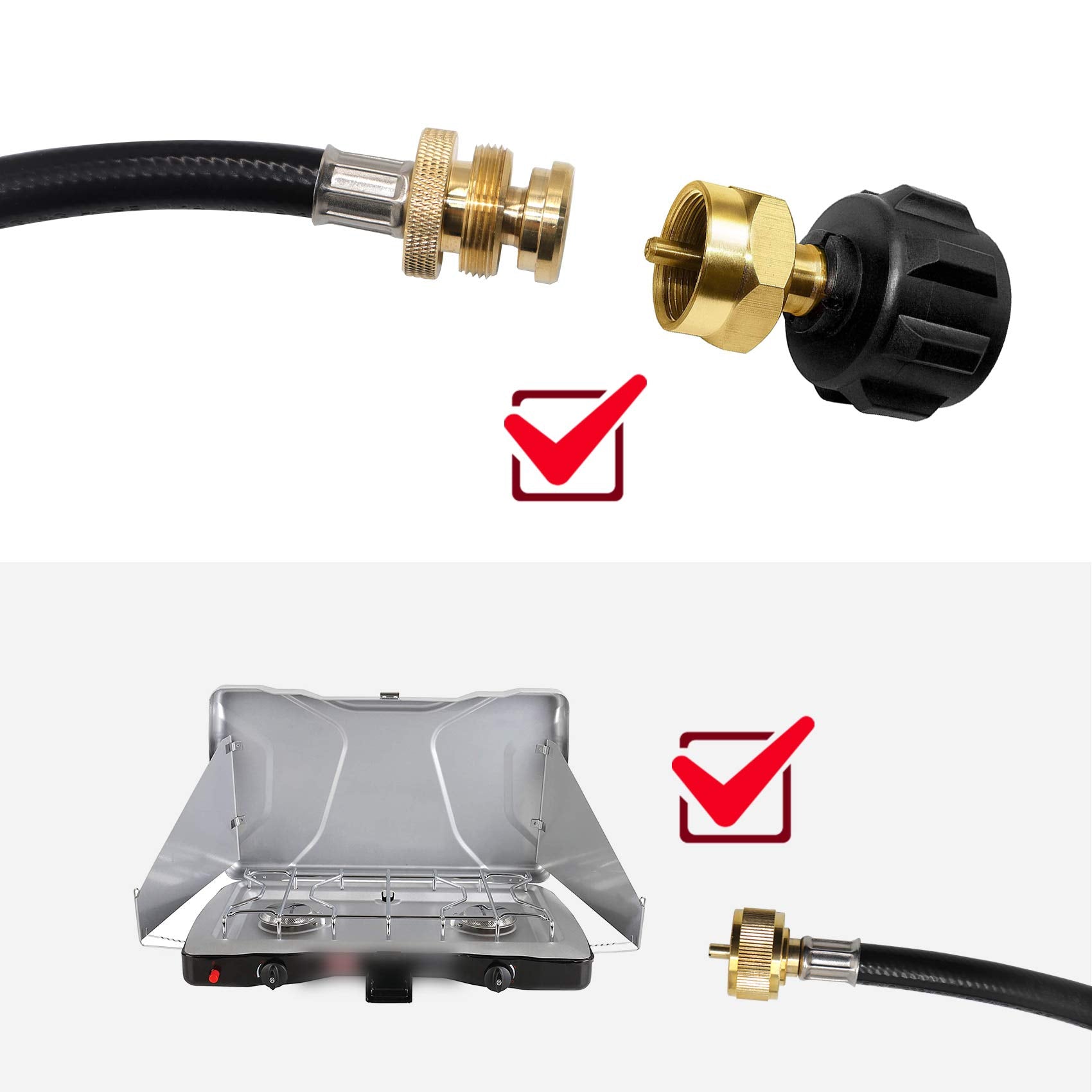 LONGADS distribution-tree connection ready for multiple outlets