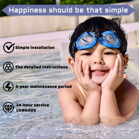 LONGADS inline chlorinator installed for inground pool setups supports consistent dosing.