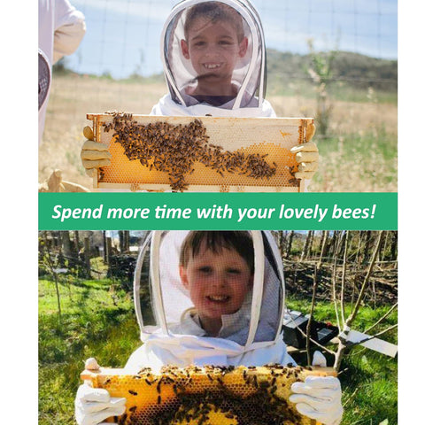 LONGADS detachable veil offers clear visibility and bee protection