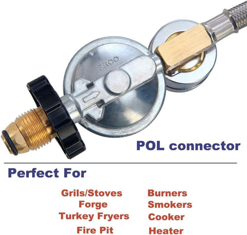 LONGADS gauge reads 0–60 psi to monitor pressure during use.