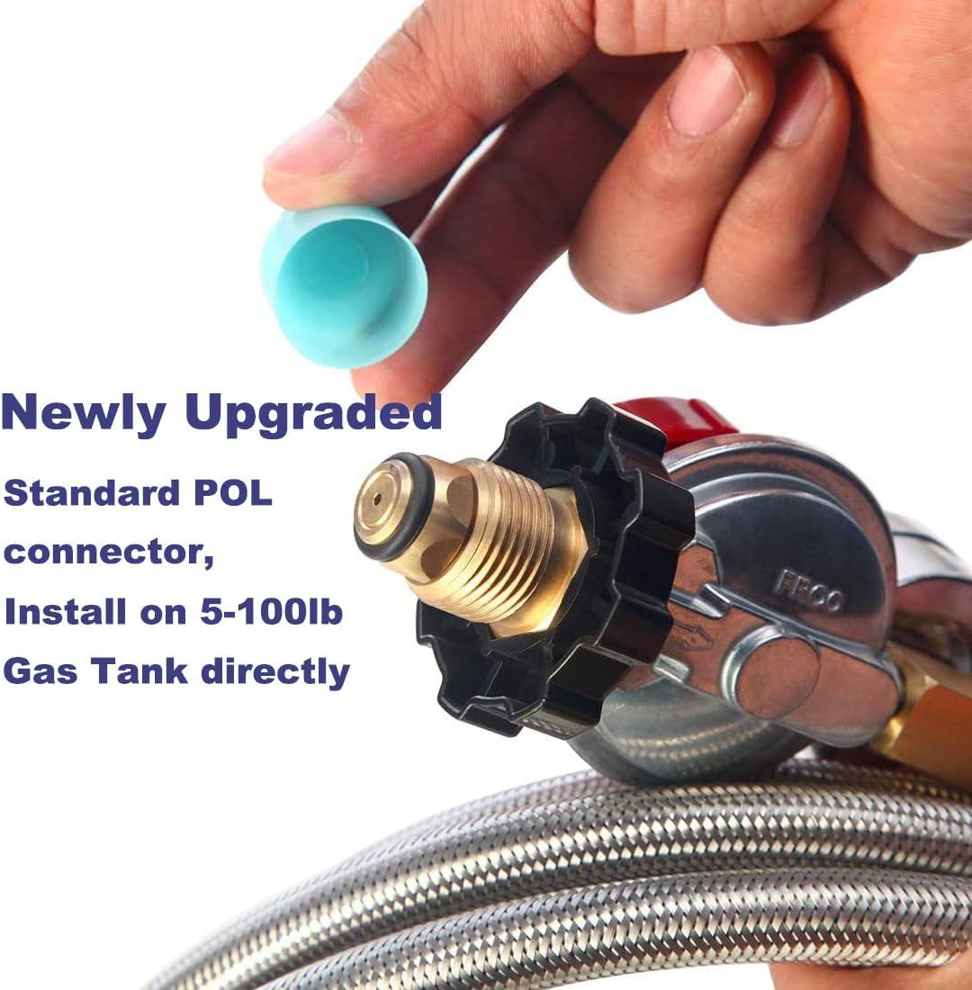 LONGADS stainless steel braided hose for durable, safe gas connections