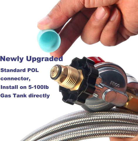 LONGADS stainless steel braided hose for durable, safe gas connections