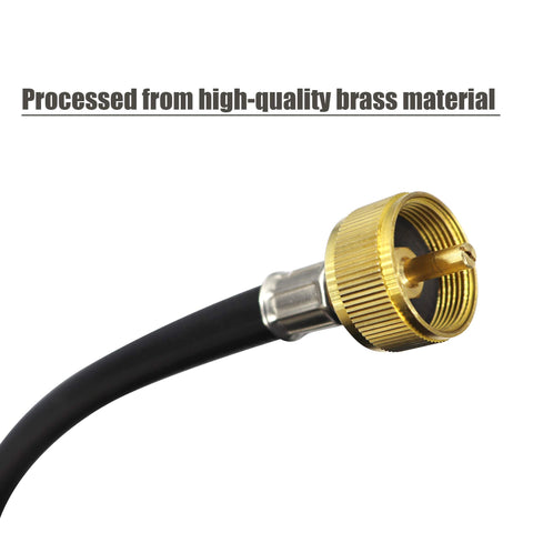 LONGADS tee connector setup enabling flexible propane routing