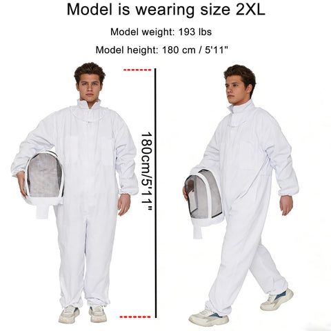 LONGADS tight elastic cuffs seal wrists and prevent bee entry
