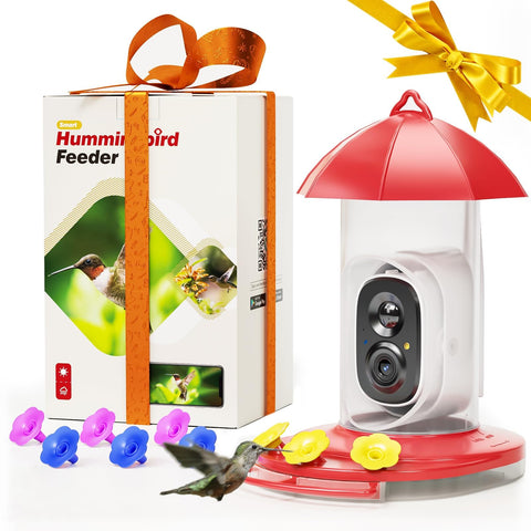 LongPlus hummingbird feeder camera for close-up bird watching.
