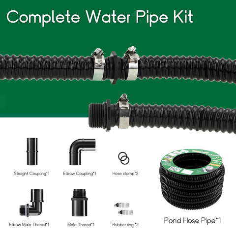 Durable Longrun PVC hose handles temperature changes from -5 to 60°C.