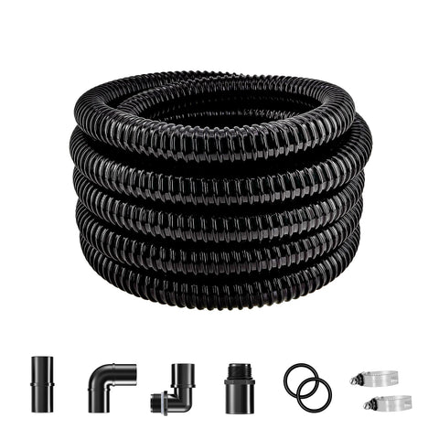 Longrun pond tubing with 1.25-inch inlet for versatile pond plumbing.
