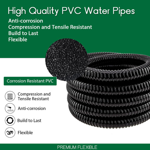 Longrun flexible PVC hose offers durability and temperature resistance.