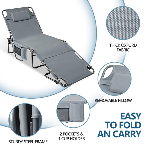 LONGTENW outdoor sunbathing chair materials breathable fabric