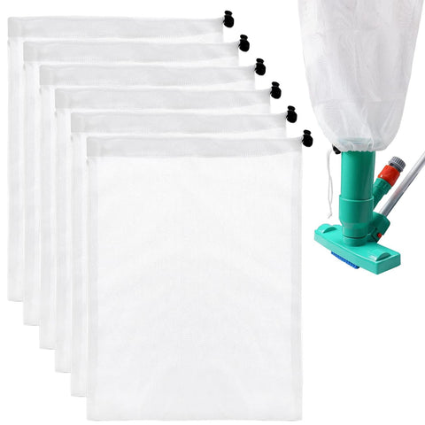 LonlyEagle 6-pack pool vacuum mesh bags for efficient debris collection