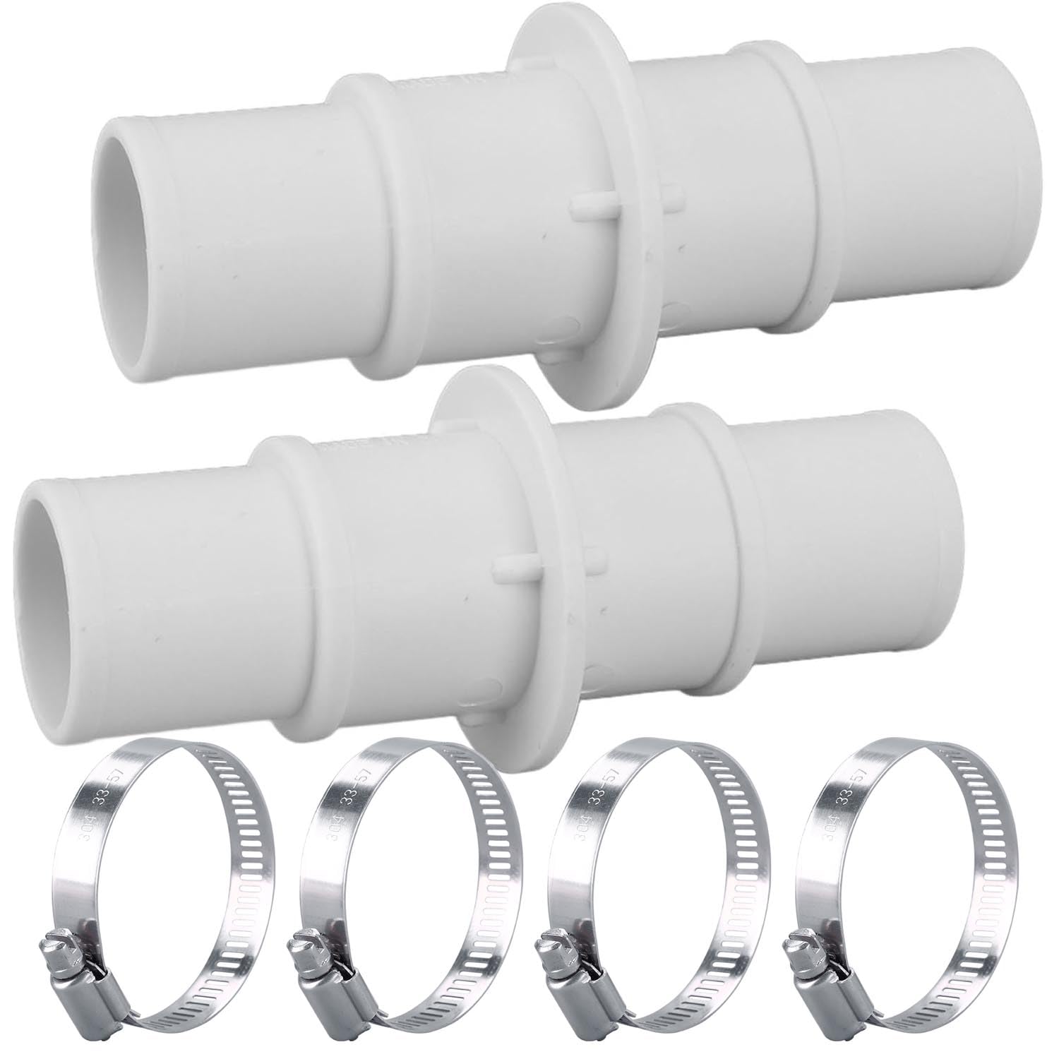 LonlyEagle pool hose adapter connector for 1-1/4 to 1-1/2 inch hoses, easy setup.